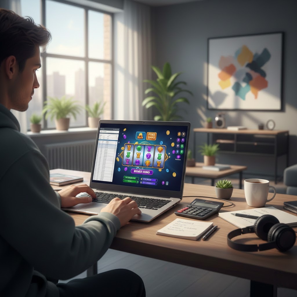 Pemain online mengelola bankroll saat bermain slot di 12Hoki dengan fitur bonus dan free spins.